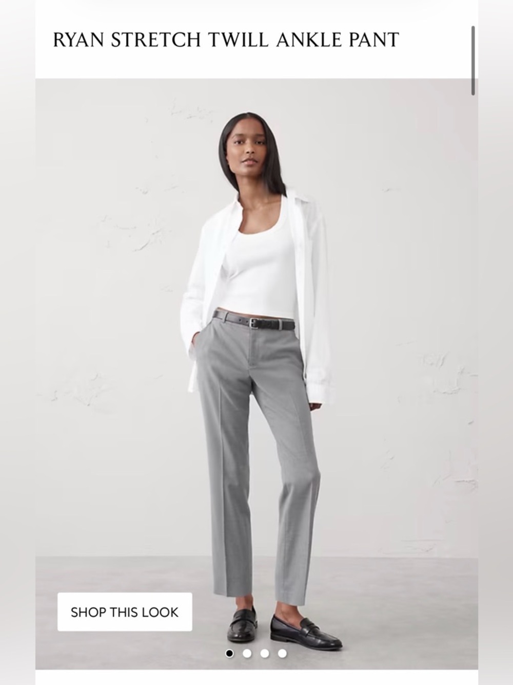 Banana Republic- Women's Gray Dress Pants, Ryan Fit